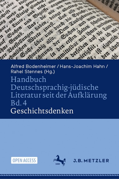 Alfred Bodenheimer, Hans-Joachim Hahn, Rahel Stennes - Handbuch Deutschsprachig-jüdische Literatur seit der Aufklärung Bd. 4: Geschichtsdenken, Inbunden