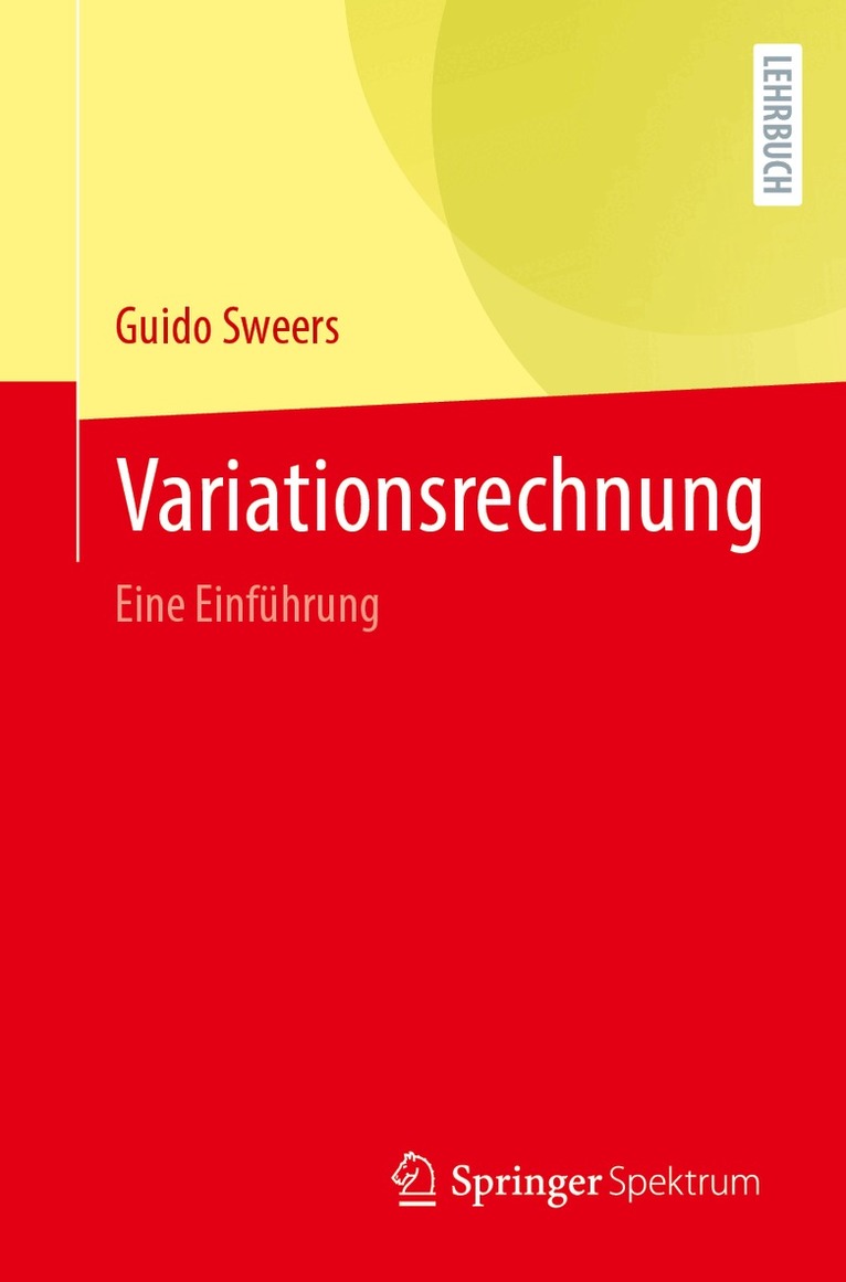 Guido Sweers - Variationsrechnung, Häftad