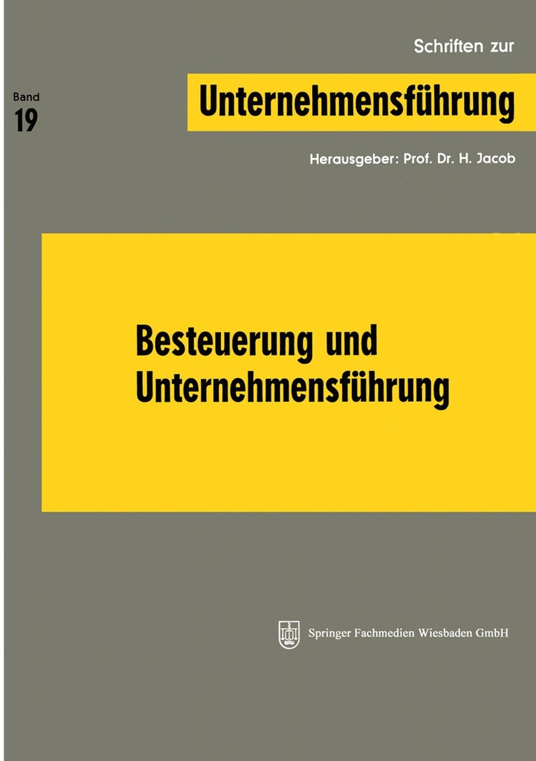 NA Jacob, Na Jacob, H. Jacob - Besteuerung und Unternehmensführung, Häftad