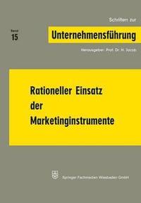 bokomslag Rationeller Einsatz der Marketinginstrumente