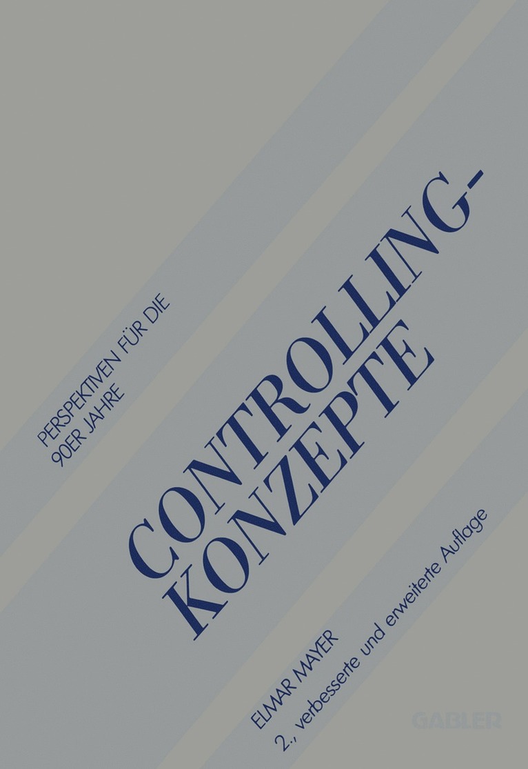 Elmar Mayer - Controlling-Konzepte, Häftad