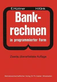 bokomslag Bankrechnen in programmierter Form