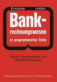 bokomslag BANK-Rechnungswesen in programmierter Form