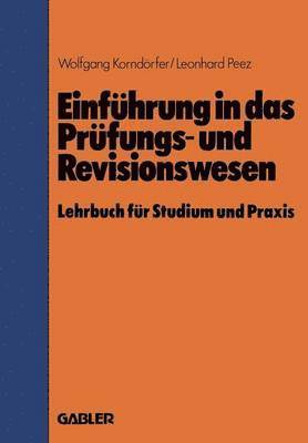 bokomslag Einfhrung in das Prfungs- und Revisionswesen