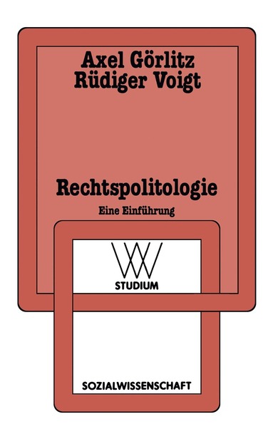 Axel Görlitz, Voigt Rϋdiger - Rechtspolitologie, Häftad