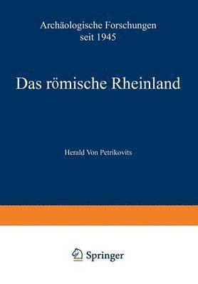 bokomslag Das roemische Rheinland Archaologische Forschungen seit 1945