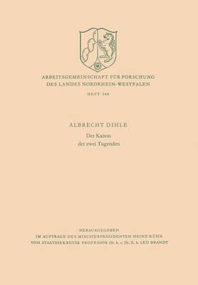 bokomslag Der Kanon Der Zwei Tugenden