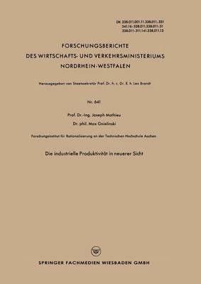 Die industrielle Produktivität in neuerer Sicht
