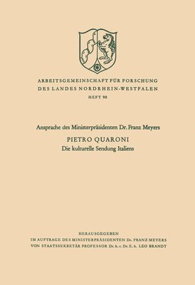 bokomslag kulturelle Sendung Italiens