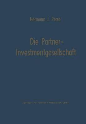 bokomslag Die Partner-Investmentgesellschaft