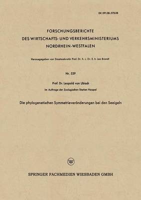 bokomslag Die Phylogenetischen Symmetrieveränderungen Bei Den Seeigeln