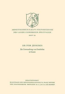 bokomslag Die Umwandlung von Geschichte in Gesetz