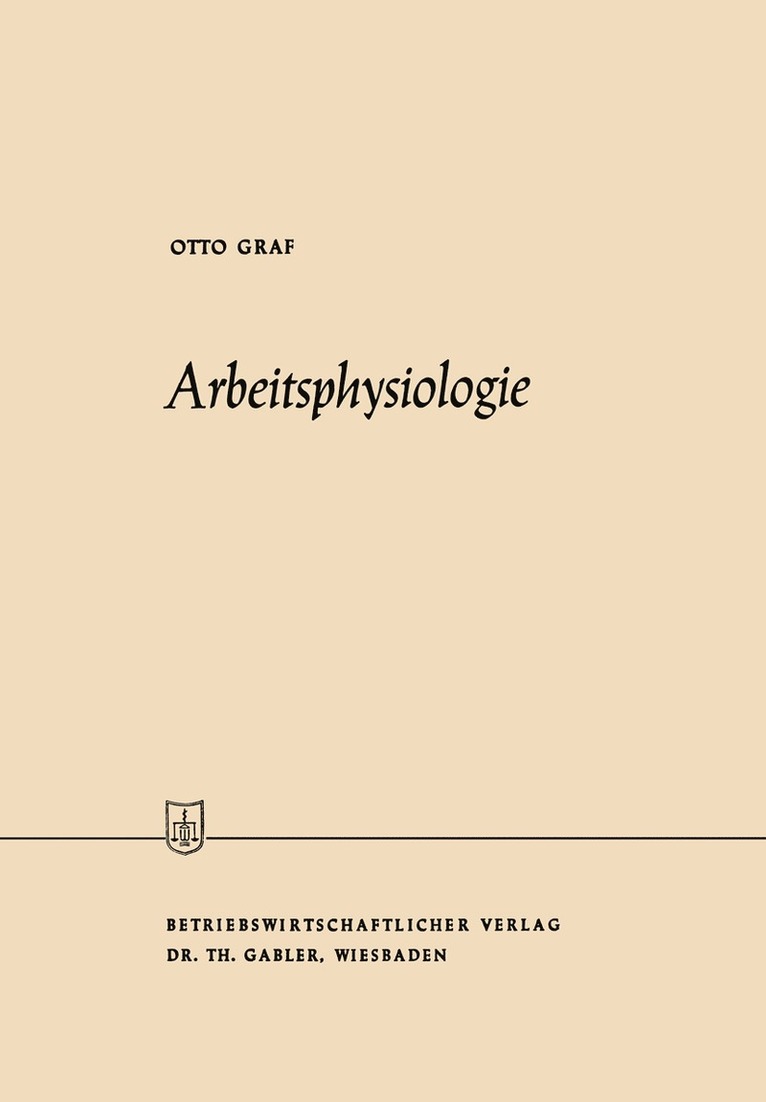 Arbeitsphysiologie 1