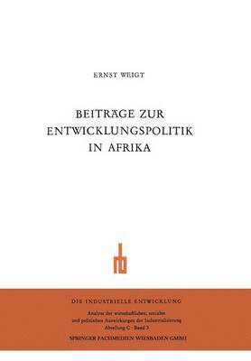 bokomslag Beiträge zur Entwicklungspolitik in Afrika