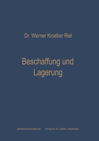 bokomslag Beschaffung und Lagerung