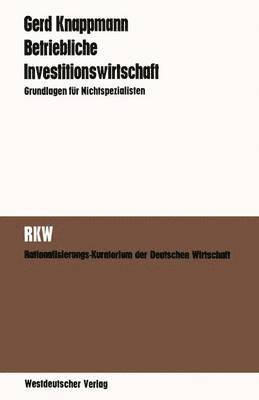 bokomslag Betriebliche Investitionswirtschaft