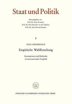 bokomslag Empirische Wahlforschung: Konzeptionen Und Methoden Im Internationalen Vergleich