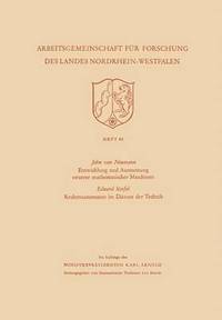 bokomslag Entwicklung und Ausnutzung neuerer mathematischer Maschinen / Rechenautomaten im Dienste der Technik