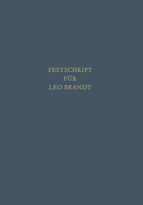 bokomslag Festschrift fur Leo Brandt zum 60. Geburtstag