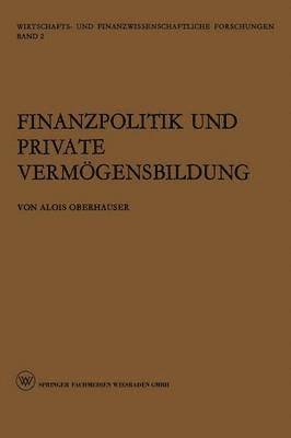 bokomslag Finanzpolitik und Private Vermgensbildung