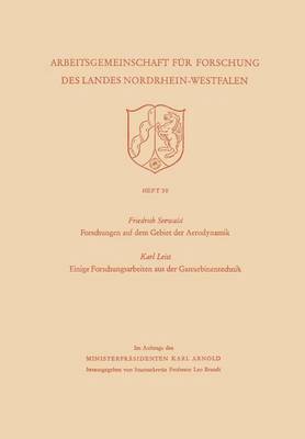 bokomslag Forschungen Auf Dem Gebiet Der Aerodynamik. Einige Forschungsarbeiten Aus Der Gasturbinentechnik