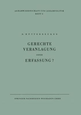 bokomslag Gerechte Veranlagung oder Erfassung?