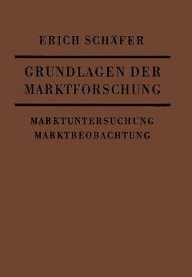bokomslag Grundlagen der Marktforschung