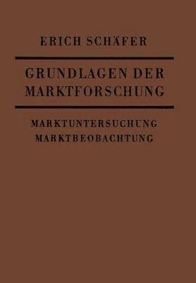 bokomslag Grundlagen der Marktforschung