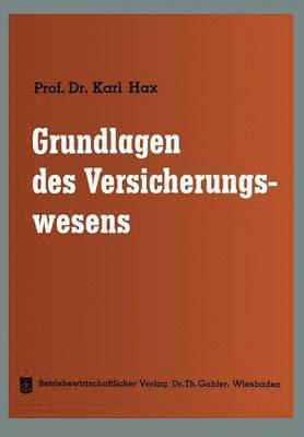 bokomslag Grundlagen des Versicherungswesens