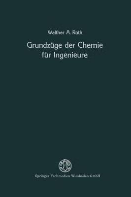 bokomslag Grundzüge der Chemie für Ingenieure