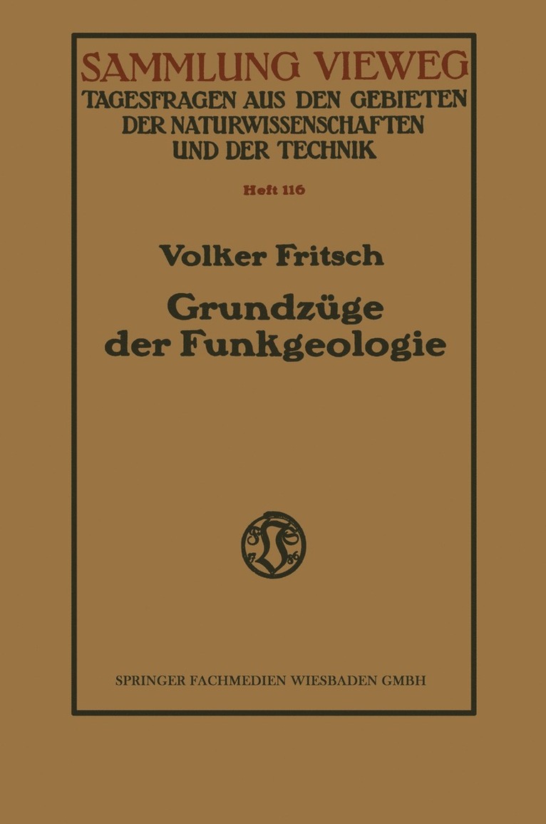 Grundzüge der Funkgeologie