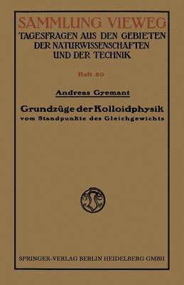 bokomslag Grundzge der Kolloidphysik