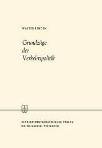 bokomslag Grundzge der Verkehrspolitik