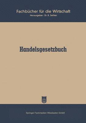 bokomslag Handelsgesetzbuch vom 10. Mai 1897 ohne Seerecht)