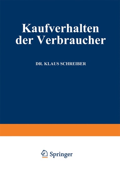 bokomslag Kaufverhalten der Verbraucher