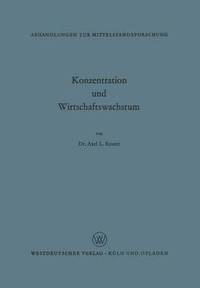 bokomslag Konzentration und Wirtschaftswachstum