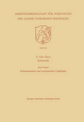 bokomslag Kybernetik. Dokumentation und mechanisches Gedachtnis