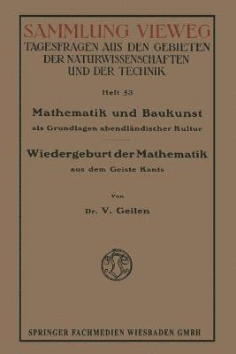 bokomslag Mathematik und Baukunst als Grundlagen abendlndischer Kultur