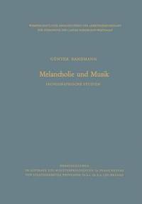 bokomslag Melancholie Und Musik: Ikonographische Studien
