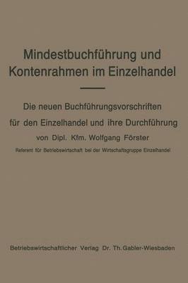 Mindestbuchfhrung und Kontenrahmen im Einzelhandel 1