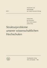 bokomslag Strukturprobleme unserer wissenschaftlichen Hochschulen