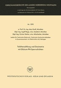 bokomslag Teilchenzählung und Dosimetrie mit Silizium-PN-Sperrschichten
