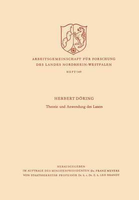 Herbert Döring - Theorie Und Anwendung Des Lasers, Häftad