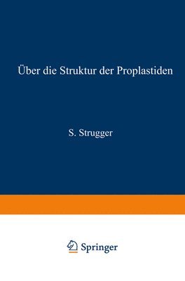 bokomslag ber die Struktur der Proplastiden