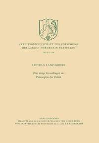 bokomslag Über einige Grundfragen der Philosophie der Politik