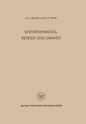 Unternehmung, Betrieb und Umwelt 1