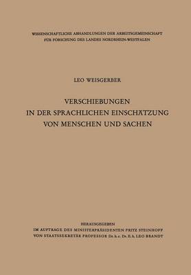 bokomslag Verschiebungen in der sprachlichen Einschatzung von Menschen und Sachen