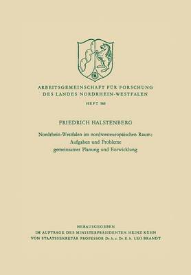 bokomslag Nordrhein-Westfalen im nordwesteuropischen Raum: Aufgaben und Probleme gemeinsamer Planung und Entwicklung