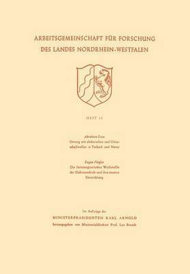 Abraham Esau - Ortung Mit Elektrischen Und Ultraschallwellen in Technik Und Natur. Die Ferromagnetischen Werkstoffe Der Elektrotechnik Und Ihre Neueste Entwicklung, Häftad