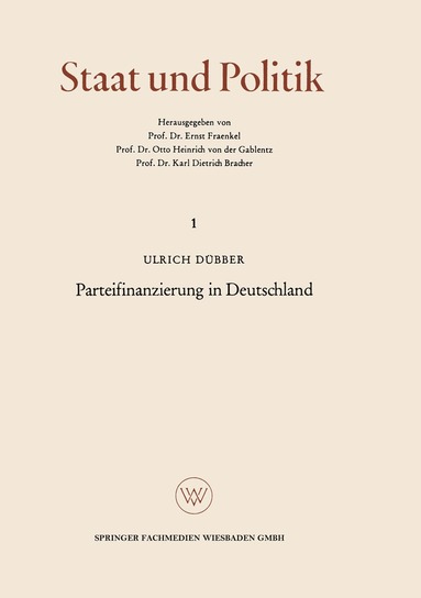 bokomslag Parteifinanzierung in Deutschland